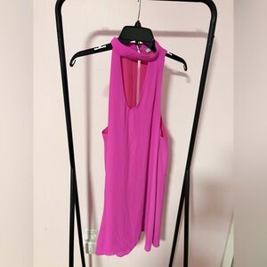 Size Large Karlie Fuchsia Sleeveless Swingy Dress